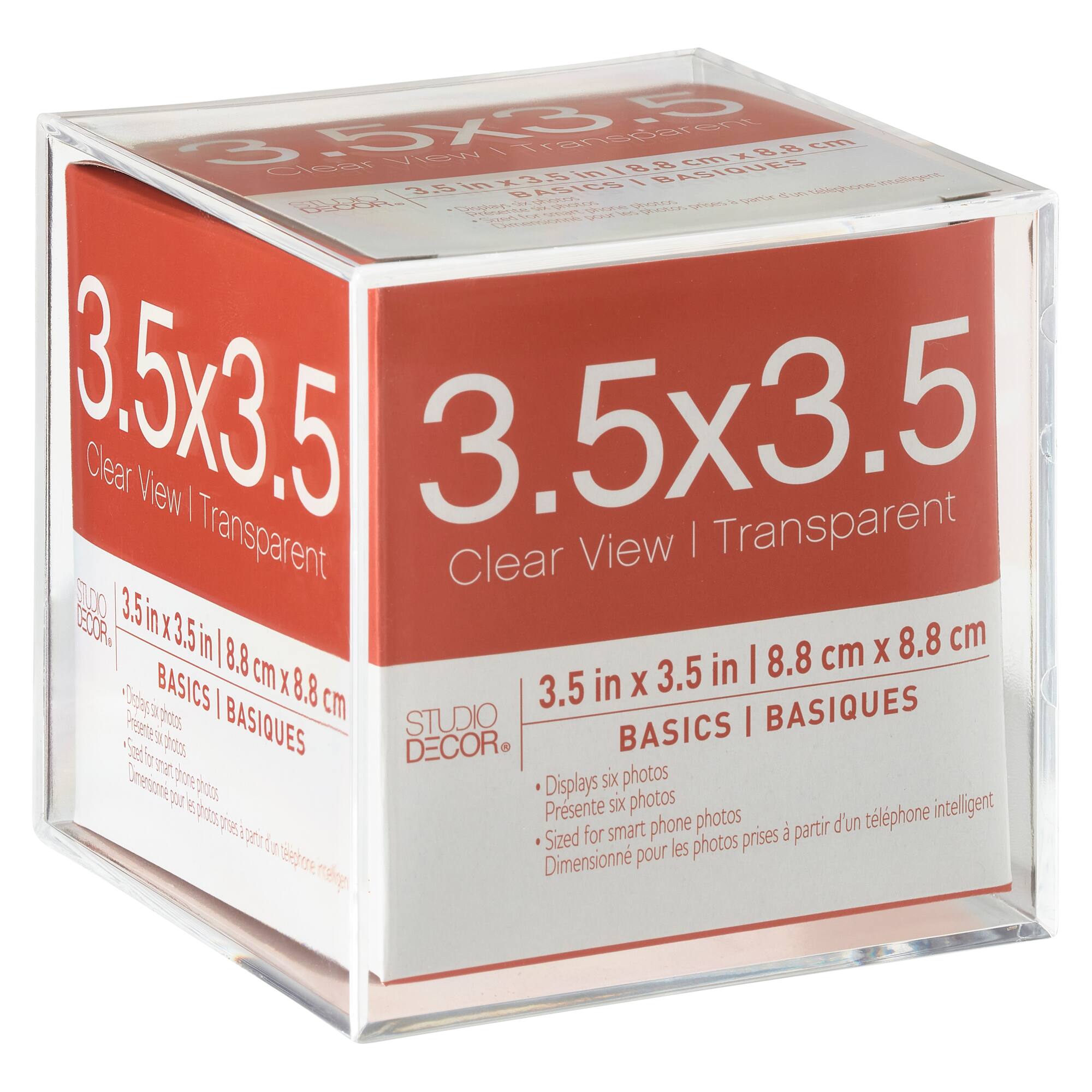 12 Pack: Acrylic Photo Cube Basics By Studio Décor®, 3.5" x 3.5"